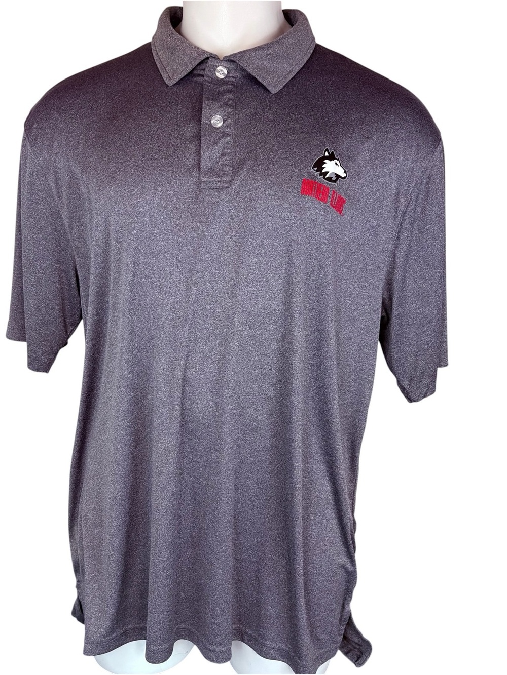 NIU Huskies Embroidered Mens Polo XXL Northern Illinois University Preppy (181)